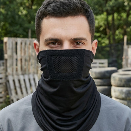 Masque Airsoft porté en extérieur